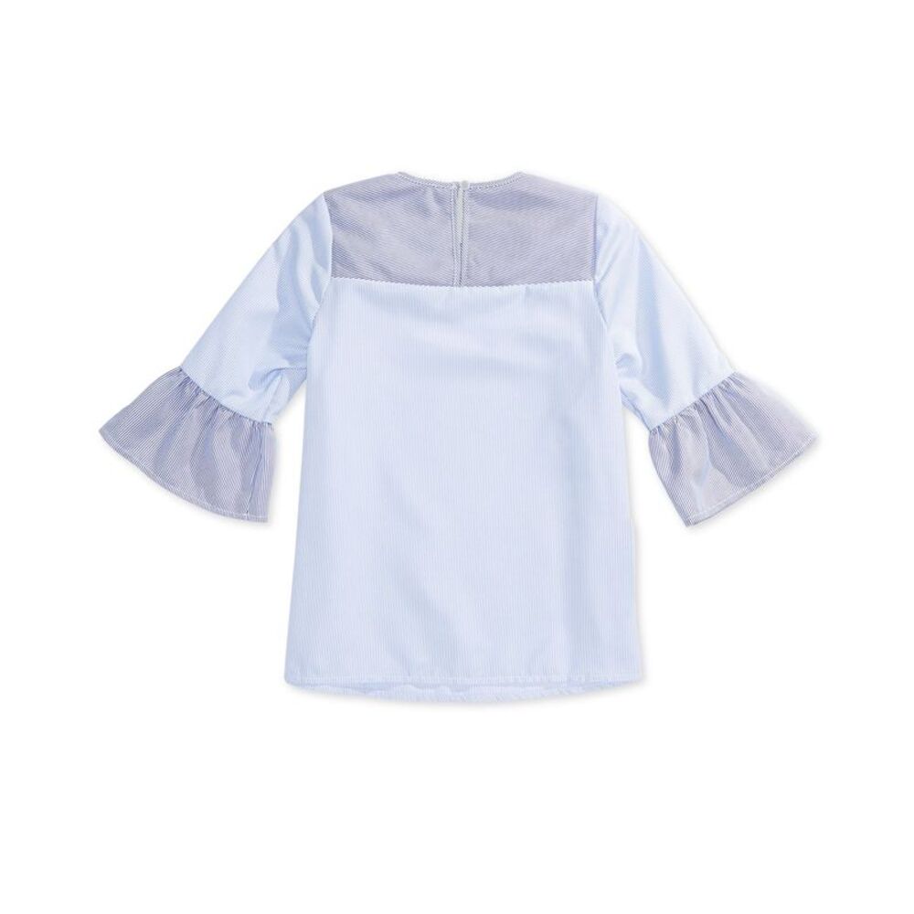 Monteau Big Girls Striped Sleeve Top